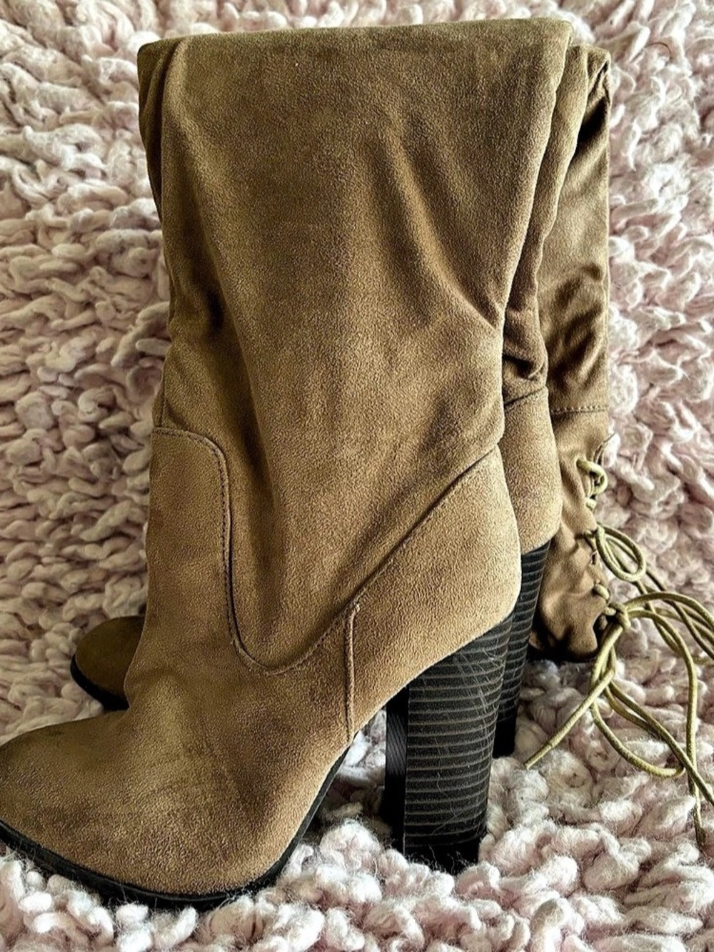 Tan Thigh High Boots